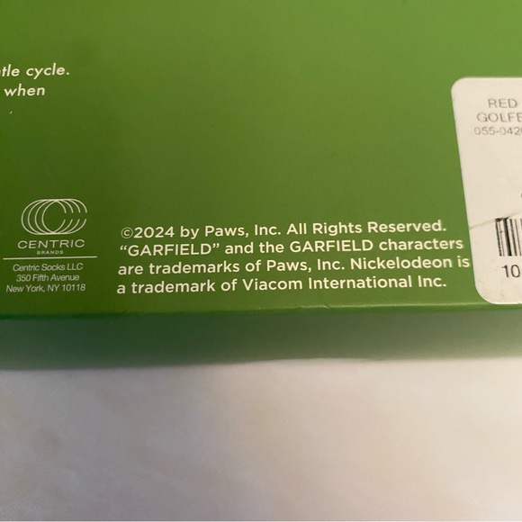 NWT Garfield crew, socks and golfing pouch men’s shoe size 6 to 12 - Picture 3 of 6